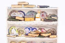 Load image into Gallery viewer, Dollhouse Miniature ~ Shabby Rustic Decorated English Cabinet with Kitchen Foods & Accessoires - Ursula Sauerberg Estate