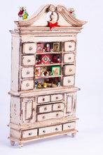 Load image into Gallery viewer, Dollhouse Miniature ~ Decorated Father Christmas Desk & Large Bookshelf