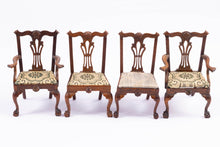 Load image into Gallery viewer, Dollhouse Miniature ~ Betty Valentine Set of 4 Chairs - Hand Crafted Vintage Artisan