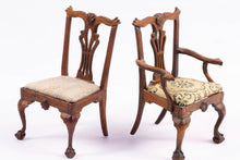 Load image into Gallery viewer, Dollhouse Miniature ~ Betty Valentine Set of 4 Chairs - Hand Crafted Vintage Artisan