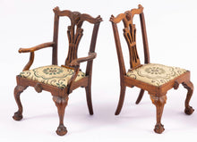 Load image into Gallery viewer, Dollhouse Miniature ~ Betty Valentine Set of 4 Chairs - Hand Crafted Vintage Artisan