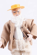 Load image into Gallery viewer, Dollhouse Miniature ~ Claude Monet Doll by Fern Vasi with Josephine Meyer Waterlilies Painting