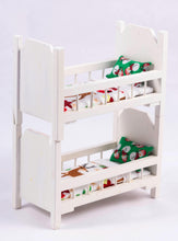 Load image into Gallery viewer, Dollhouse Miniature ~ Christmas Elf Bunk Bed - Dressed