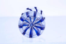 Load image into Gallery viewer, Dollhouse Miniature ~ Blue Striped Glasses Set of 4 - Vintage German Doll Scale