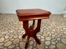 Load image into Gallery viewer, Dollhouse Miniature ~ Vintage 1970's Artisan Robert Gray Handmade Wooden Side Table
