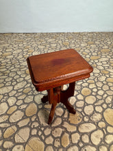 Load image into Gallery viewer, Dollhouse Miniature ~ Vintage 1970's Artisan Robert Gray Handmade Wooden Side Table