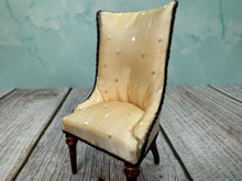 Load image into Gallery viewer, Dollhouse Miniature ~ JBM Australia Modern Dining Chair Mahogonay Finish