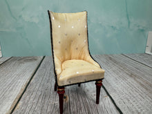 Load image into Gallery viewer, Dollhouse Miniature ~ JBM Australia Modern Dining Chair Mahogonay Finish
