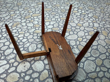 Load image into Gallery viewer, Dollhouse Miniature - Vintage Artisan Roger Gutheil 1998 Handmade Dropleaf Wooden Table With Hinge