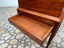 Load image into Gallery viewer, Dollhouse Miniature - Vintage Artisan Roger Gutheil Handmade Wooden Table With Chest & Drawers