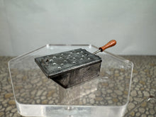 Load image into Gallery viewer, Dollhouse Miniature ~ Vintage Artisan Studio B 1982 Handmade Tin Ember Carrier With Wood Handle and Working Lid