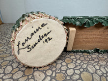 Load image into Gallery viewer, Dollhouse Miniature ~ Artisan Signed Handmade 2 Piece Green Living Room Couch & Table Furniture Set