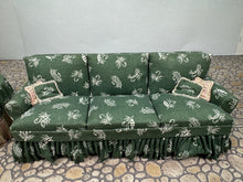 Load image into Gallery viewer, Dollhouse Miniature ~ Artisan Signed Handmade 2 Piece Green Living Room Couch & Table Furniture Set