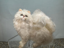 Load image into Gallery viewer, Dollhouse Miniature ~  Artisan Handmade OOAK White Cat