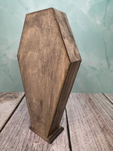 Load image into Gallery viewer, Artisan Handmade Coffin Halloween Display Case