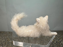 Load image into Gallery viewer, Dollhouse Miniature ~  Artisan Handmade OOAK White Cat Fluffy Tail