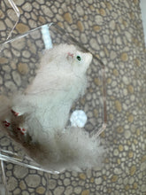 Load image into Gallery viewer, Dollhouse Miniature ~  Artisan Handmade OOAK White Cat Licking Paw