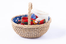 Load image into Gallery viewer, Dollhouse Miniature ~ Kitchen Baskets Assortment with Rug & Small Red Chair - Johnston Collection