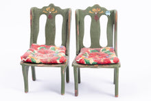 Load image into Gallery viewer, Dollhouse Miniature ~ Christmas Elf Sized Table & Chairs Decorated for Xmas - Ursula Sauerberg Estate