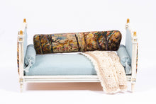 Load image into Gallery viewer, Dollhouse Miniature ~ Herbillon Celeste Day Bed with Needlepoint Pillow