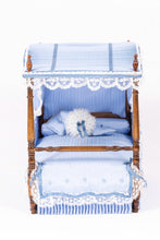 Load image into Gallery viewer, Dollhouse Miniature ~ 4 Piece Blue Canopy Bedroom Suite - Joyce Slimmons