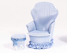 Load image into Gallery viewer, Dollhouse Miniature ~ 4 Piece Blue Canopy Bedroom Suite - Joyce Slimmons