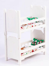 Load image into Gallery viewer, Dollhouse Miniature ~ Christmas Elf Bunk Bed - Dressed