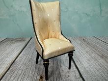 Load image into Gallery viewer, Dollhouse Miniature ~ JBM Australia Modern Dining Chair Black Finish