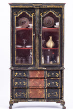Load image into Gallery viewer, Dollhouse Miniature ~ Decorated Hutch with Bar Glassware & More by Krinnie - Ursula Sauerberg