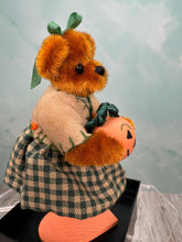 Load image into Gallery viewer, Dollhouse Miniature ~ World Of Miniature Bears Handmade Halloween Pumpkin Bear Limited Edition