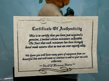 Load image into Gallery viewer, Dollhouse Miniature ~ World Of Miniature Bears Handmade Halloween Pumpkin Bear Limited Edition