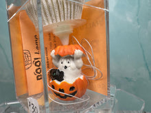 Load image into Gallery viewer, Handmade Hand-Painted Halloween Pumpkin Ghost Lamp Wired