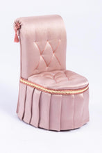 Load image into Gallery viewer, Dollhouse Miniature ~ Dressed Canopy Bed with Silk Bedding & Matching Slip Chair - Lee Lefkowitz Estate