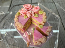 Load image into Gallery viewer, Dollhouse Miniature ~ IGMA Artisan Janet Uyetake Handmade Pink Rose Cake