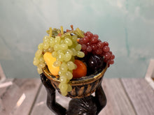 Load image into Gallery viewer, Artisan Handmade Brass Woman Holding Fruit Bowl Statue Decorative