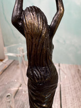 Load image into Gallery viewer, Artisan Handmade Brass Woman Holding Fruit Bowl Statue Decorative