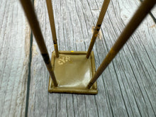 Load image into Gallery viewer, Dollhouse Miniature ~ Vintage Artisan CYR Handmade Hand Painted Metal Side Table Made In England