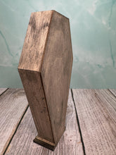 Load image into Gallery viewer, Artisan Handmade Coffin Halloween Display Case
