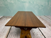 Load image into Gallery viewer, Dollhouse Miniature ~ Artisan Barbara Vajnar Bubba's Handmade Signed Wooden Work Table