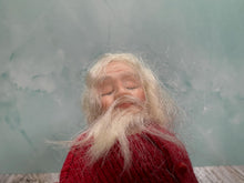 Load image into Gallery viewer, Artisan Handmade Porcelain Sleeping Santa Doll In Pajamas