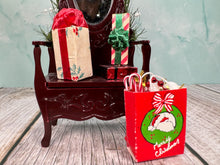 Load image into Gallery viewer, Mahogany Hall Tree Decorated For Christmas