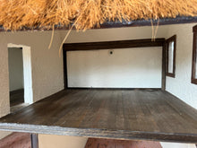 Load image into Gallery viewer, Dollhouse Miniature - Vintage Handmade Irish Tudor With Thatched Roof Fully Finished 1:12 Scale Dollhouse