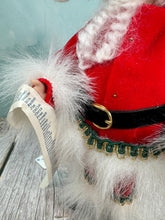 Load image into Gallery viewer, Artisan Handmade Hand Painted Porcelain Santa Doll Holding The Nice List