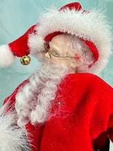 Load image into Gallery viewer, Artisan Handmade Hand Painted Porcelain Santa Doll Holding The Nice List