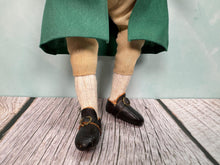 Load image into Gallery viewer, Dollhouse Miniature  ~ Artisan Handmade Hand Sculpted Old Man Holding Christmas Presents