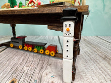 Load image into Gallery viewer, Dollhouse Miniature  ~ Artisan Handmade OOAK Decorated Christmas Table Christmas Cookies & Snowman