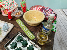 Load image into Gallery viewer, Dollhouse Miniature  ~ Artisan Handmade OOAK Decorated Christmas Table Christmas Cookies & Snowman