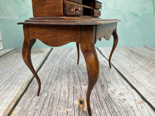 Load image into Gallery viewer, Vintage Artisan EL 1986 Signed Handmade OOAK Desk With Hand Painted Flowers