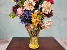 Load image into Gallery viewer, Veronique Cornish Porcelain Butterfly Vase With Artisan Handmade Flower Bouquet