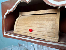 Load image into Gallery viewer, Vintage Bodo Hennig Wooden Bread Bin New Made In West Germany